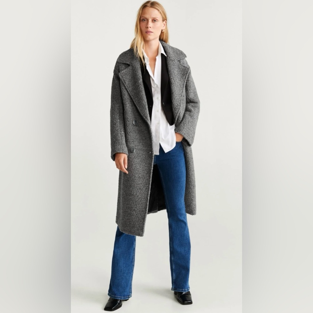 Chic Gray Wool Coat